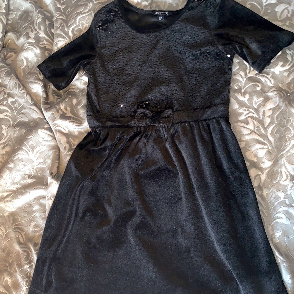 Black sequin dress